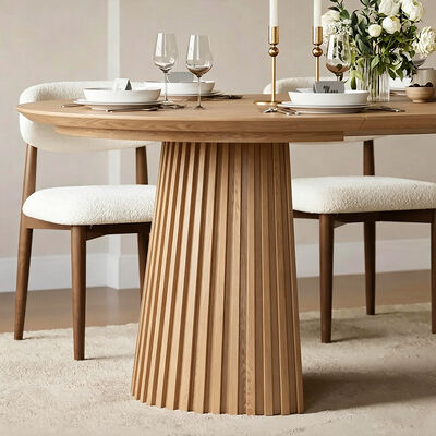 Ensemble De Table Manger Modern Extendable Dining Table Set 6 chỗ ngồi Phòng ăn đồ nội thất gỗ