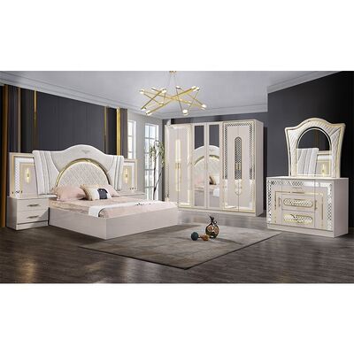 Chambre a Coucher Complete Lit Deux Places Phòng ngủ Sets king Size Phòng ngủ Suite khung gỗ hiện đại