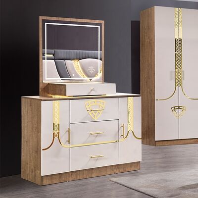 Ensemble Lit Armoire Et Coiffeuse Đồ nội thất Thổ Nhĩ Kỳ Phòng ngủ thiết lập Chiếc ghế dài
