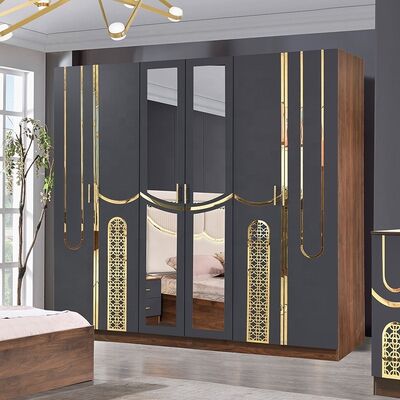 Bộ phòng ngủ sang trọng kiểu Thổ Nhĩ Kỳ 2026 cỡ King Bed Suite Phòng Master Khung gỗ Giá sỉ Rẻ Bộ nội thất phòng ngủ hiện đại