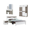 Bộ phòng ngủ kiểu Bắc Âu tối giản Giường đôi 2000mm Lắp ráp đơn giản