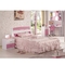 Bộ đồ nội thất phòng ngủ trẻ em dễ thương MDF màu trắng hồng 960mm