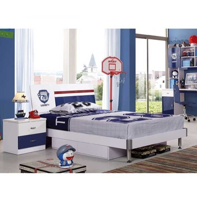 Bộ đồ nội thất phòng ngủ bé trai bằng gỗ phong cách bóng rổ 1280mm 1580mm