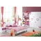 Bộ đồ nội thất phòng ngủ cho bé gái bằng gỗ cứng màu hồng MDF CBM 0.32